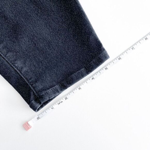 Torrid Premium Women's Sky High Skinny Crop Denim Jeans Black Silver Size 22R - Picture 9 of 12